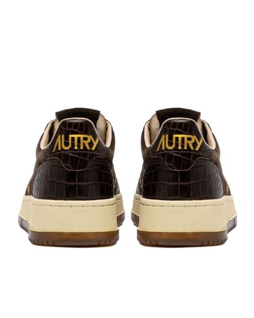 Autry Black Medalist Low Sneakers