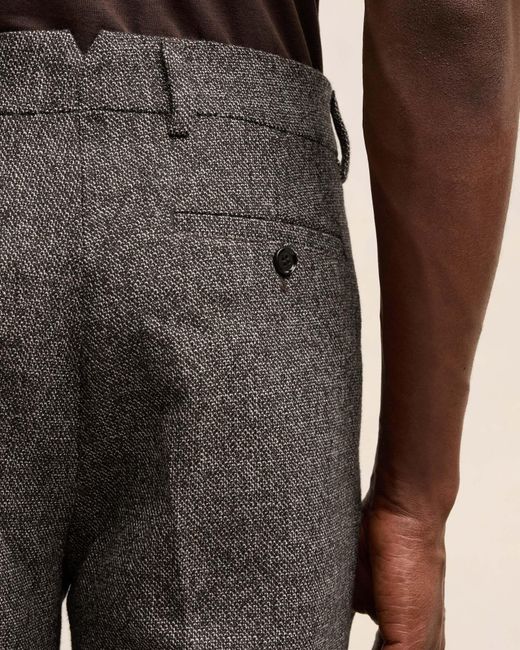 AMI Gray Straight-Leg Tailored Trousers for men
