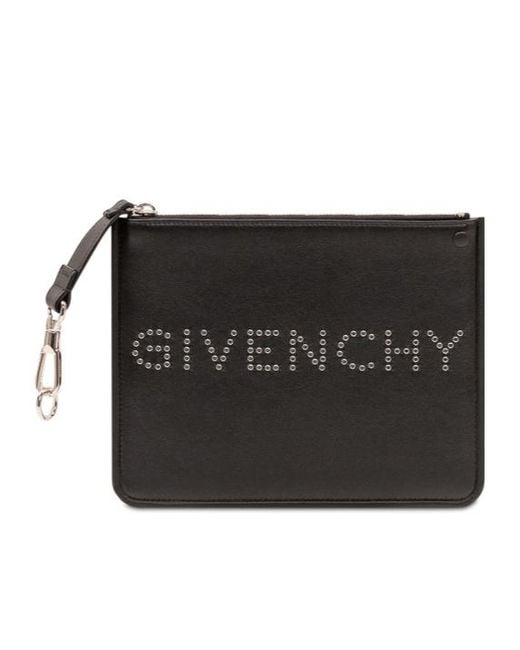Givenchy Black Large Zipper Clutch for men