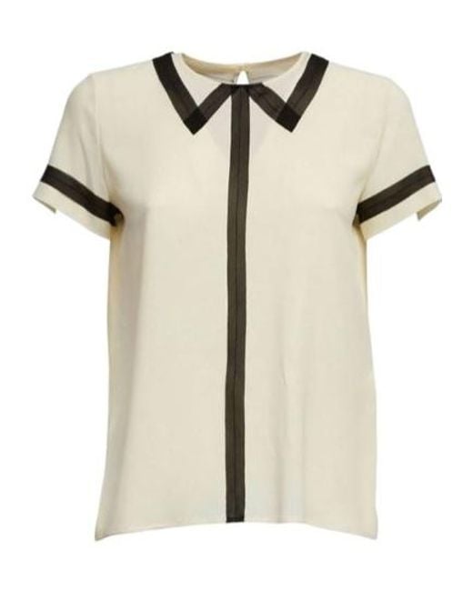 N°21 White Crewneck Short-Sleeved Blouse