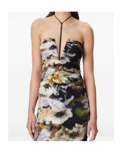Amazuìn Multicolor Floral Pattern Dress
