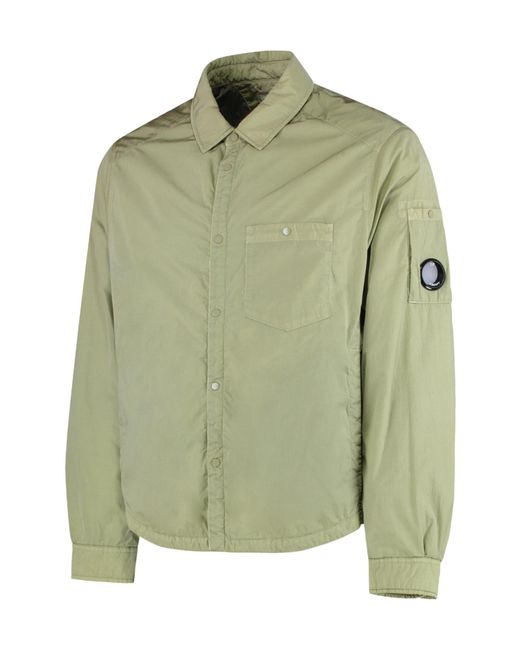 C P Company Green Lens Pocket Overshirt for men