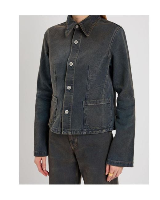 Our Legacy Black Union Darted Denim Jacket