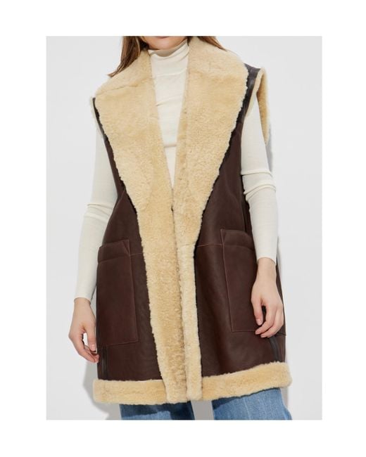 Bottega Veneta Brown Leather Vest