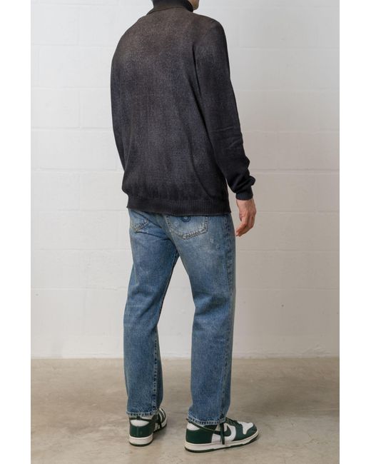 Avant Toi Black High-Necked Wool Sweater for men