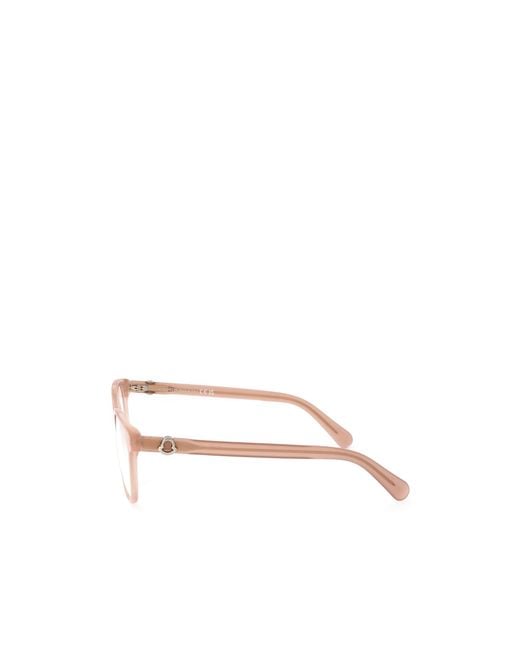 Moncler Natural Eyewear Round Frame Glasses