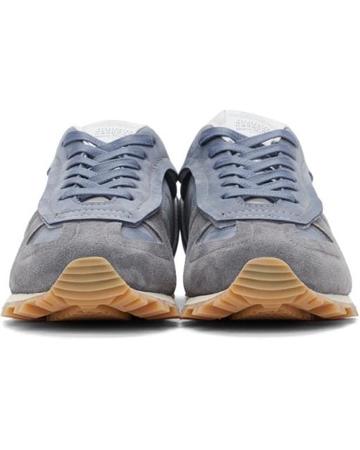 Maison Margiela Blue Round Head Lacing Casual Sneakers for men
