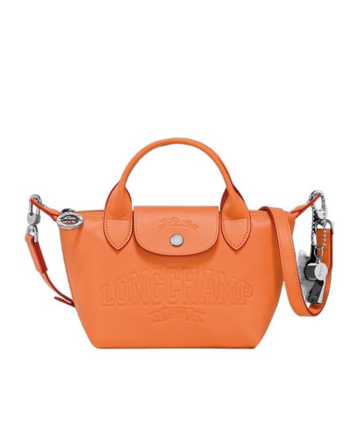 Longchamp Orange Le Pliage Xtra Xs Shoulder Bag