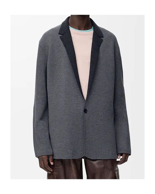 Loewe Blue Long-Sleeved Jacket for men