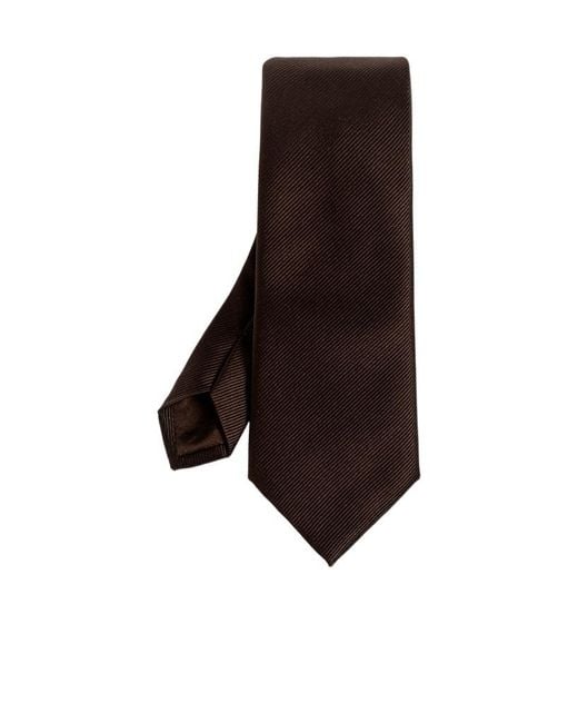 Giorgio Armani Brown Pointed-Tip Tie for men
