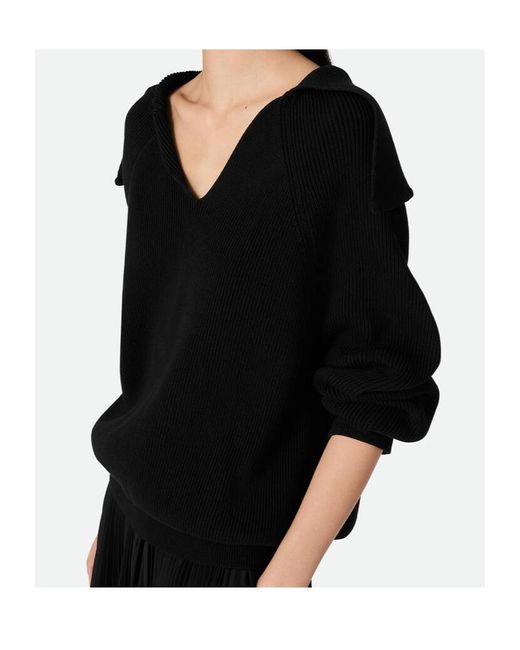 Bottega Veneta Black Rib Jumper
