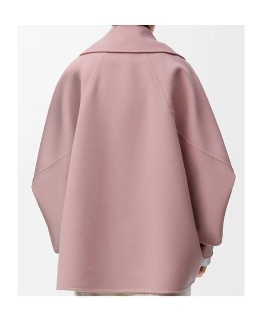 Loewe Pink Double-Breasted Coat