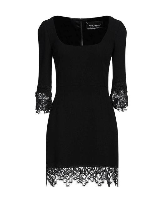 Dolce & Gabbana Black Solid Color Dress
