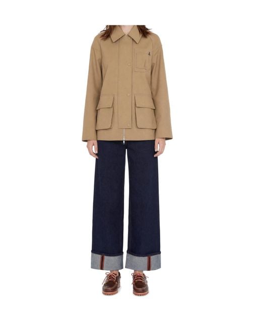 Patrizia Pepe Natural Casual Zip-Up Jacket