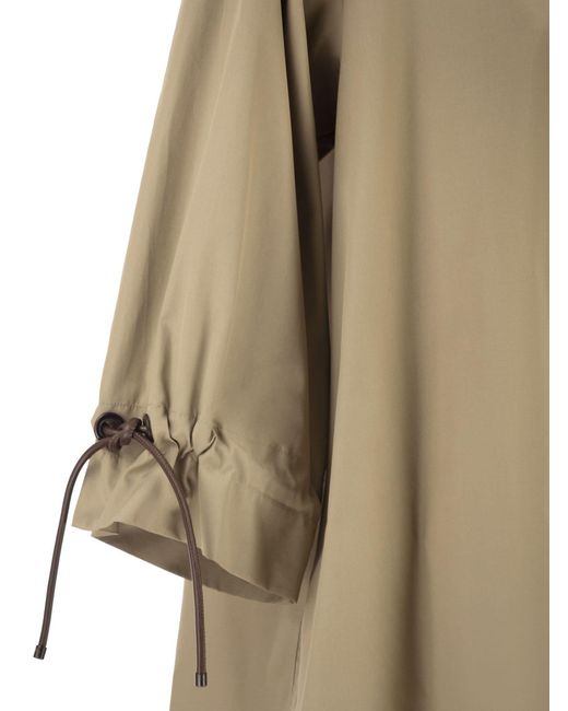 Max Mara Natural Mxmadorni Long-Sleeve Drawstring Top
