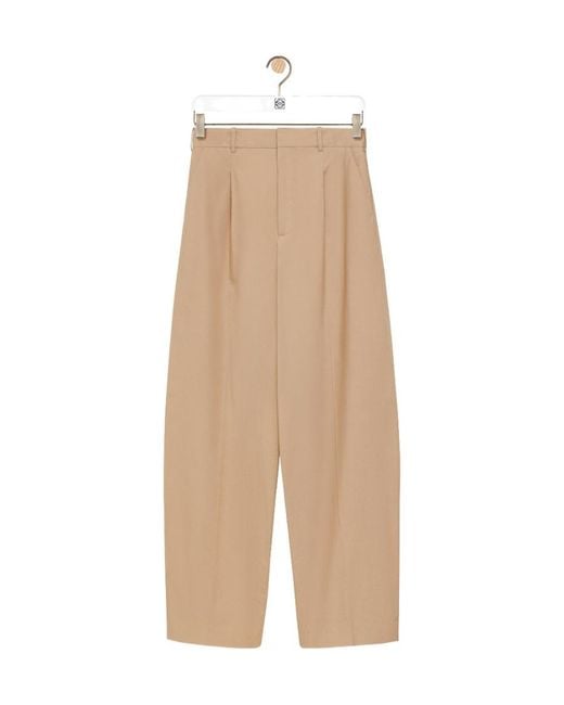 Loewe Natural Pleated Wide Trousers for men