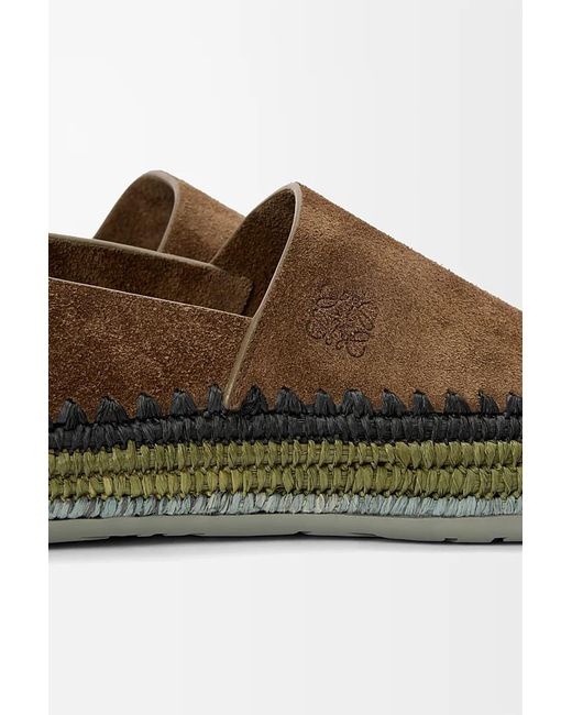 Loewe Brown Rio Slippers for men