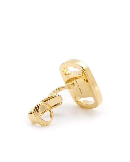 Ferragamo Metallic Geometric Earrings