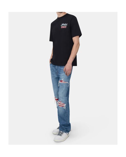 Amiri Blue Jeans Straight Cotton for men