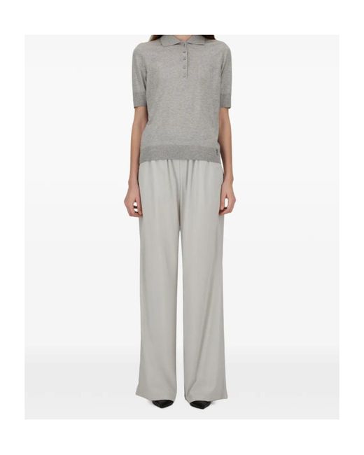 Herno Gray Resort Short-Sleeve Polo Shirt