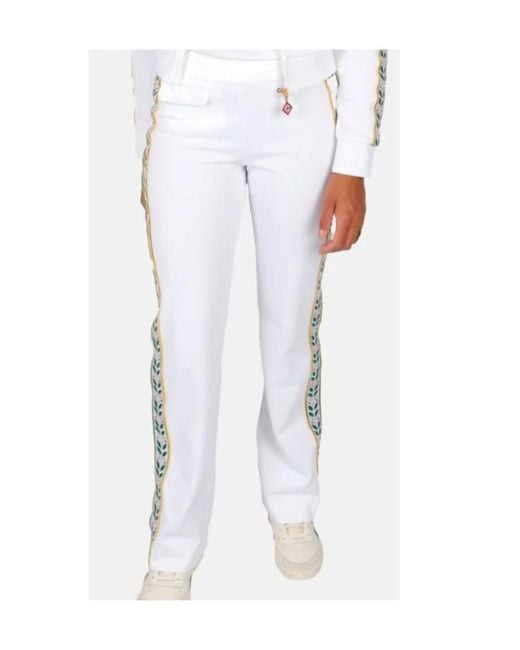 Casablanca White Logo Track Pants