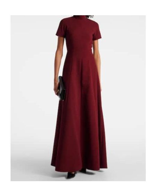 Emilia Wickstead Red Malinda Crêpe Gown
