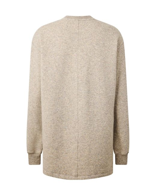 Rick Owens White Solid Color Knit Sweater for men
