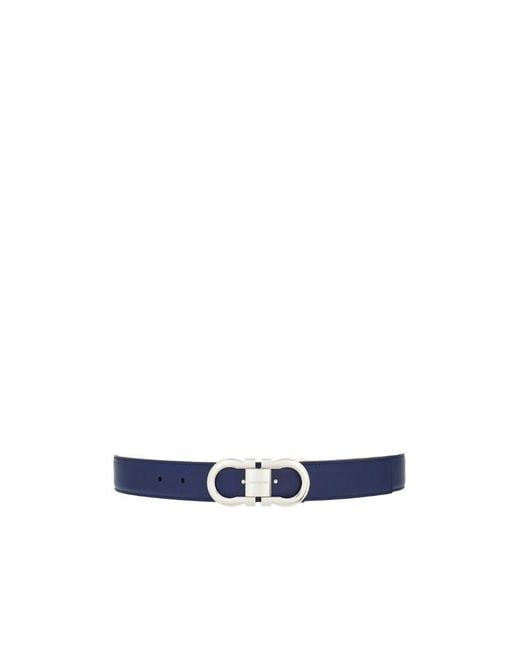 Ferragamo Blue Double-Sided Belt for men