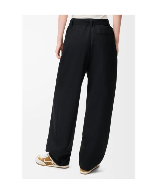 Loewe Black Pleated Belted Pants