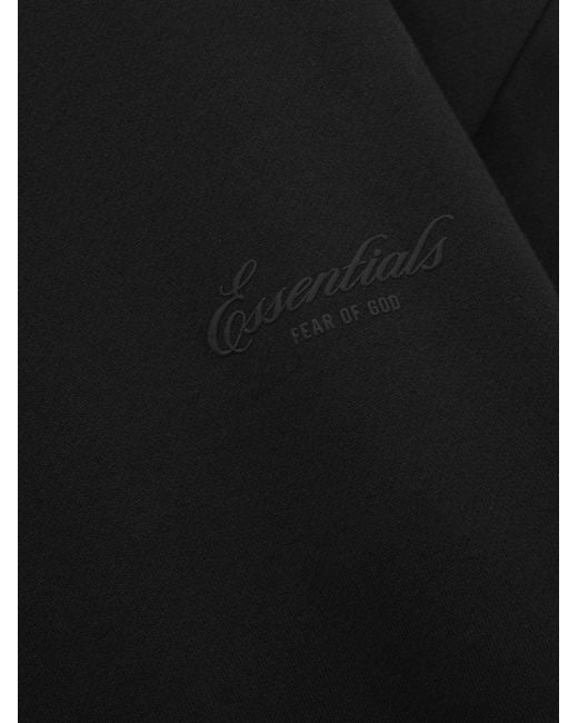 Fear Of God Black Essentials Logo-Print Sweatshirt