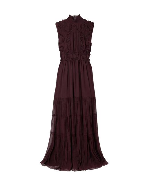 Ulla Johnson Purple Verona Pleated Dress