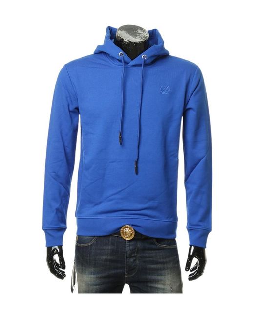 McQ Alexander McQueen Blue Logo Hooded Sweater for men