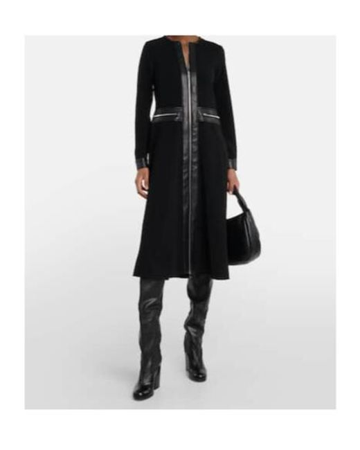 Proenza Schouler Black Joanne Crêpe Midi Dress