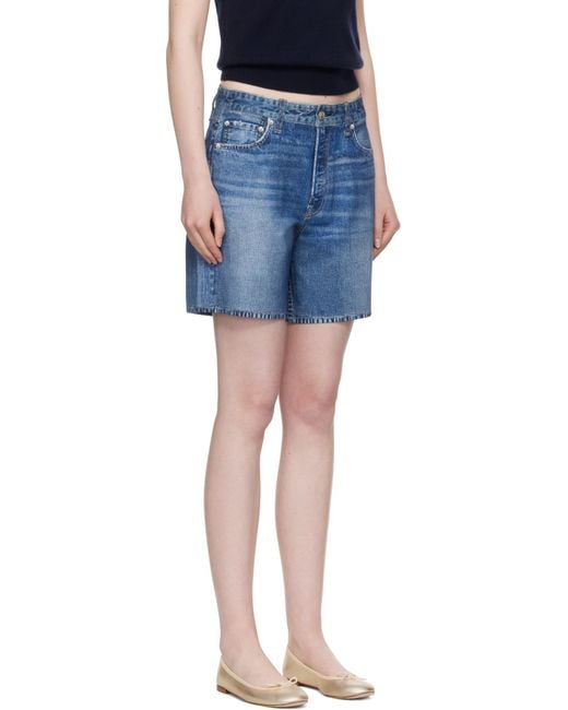 Rag & Bone Blue Miramar Kaia Shorts