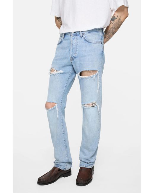 Acne Blue Distressed Jeans for men