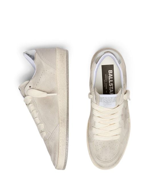 Golden Goose Deluxe Brand Gray Ball Star Lace-Up Sneakers