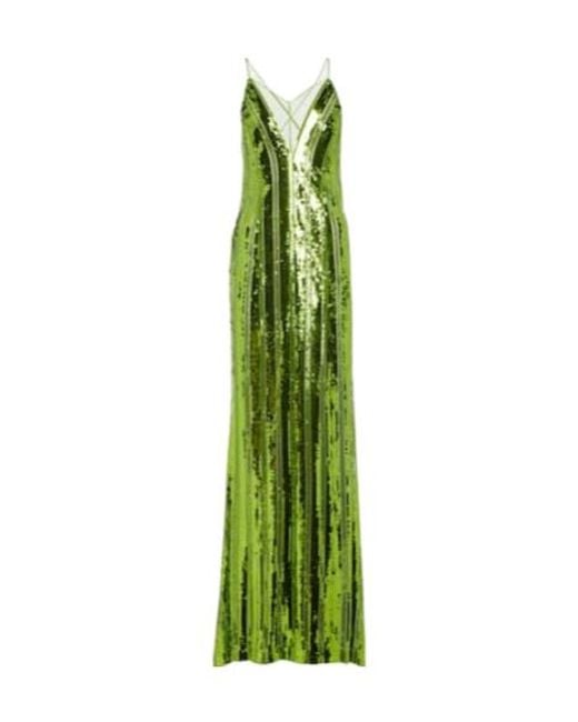 Galvan Green Kate Sequined Gown
