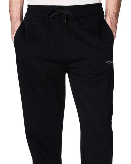 ARMANI EXCHANGE Blue Logo Jogging Pants for men