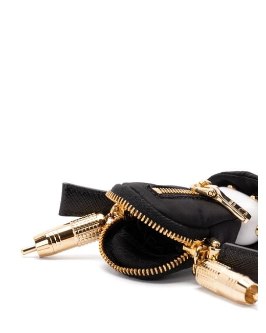 Prada Multicolor Triangle-Logo Soft Robot Keyring