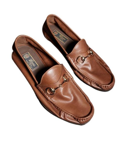 Gucci Brown Lugano Loafers for men