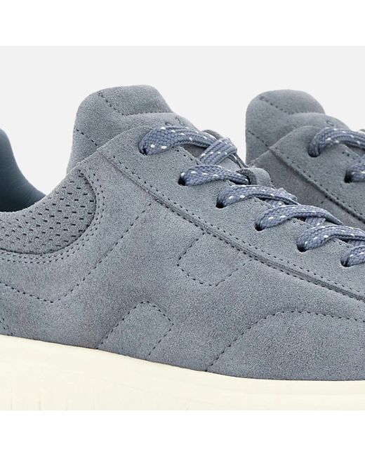 Hogan Blue Platform Low-Top Sneakers