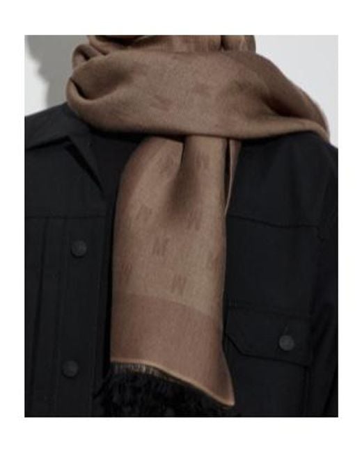 Moschino Brown Rectangular Scarf for men