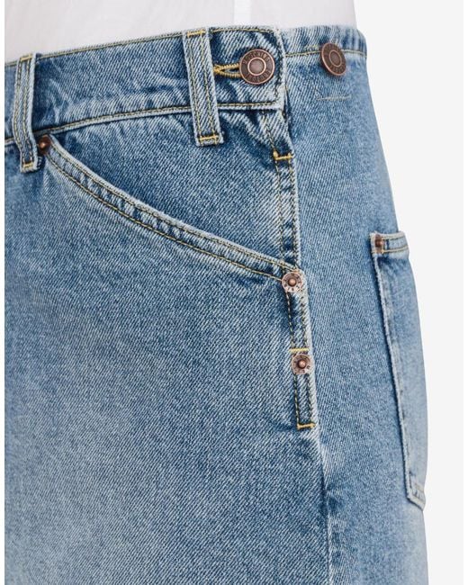 Moschino Blue Denim Mini Skirt