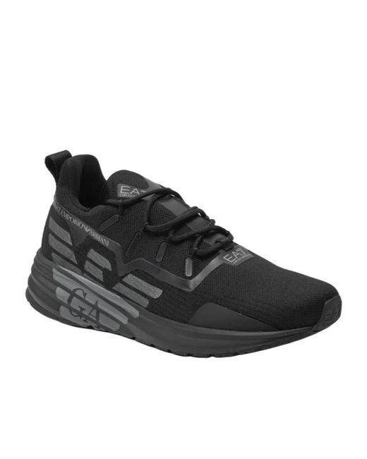 EA7 Black Eagle Logo Low-Top Sneakers for men