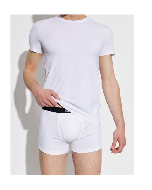 MM6 by Maison Margiela White Short-Sleeve T-Shirt for men
