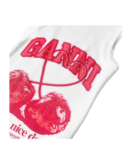 Ganni Pink Cherry Vest