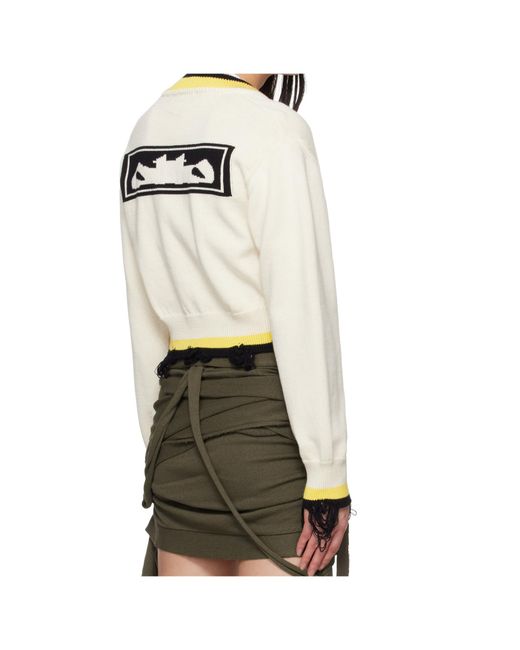 OTTOLINGER White V-Neck Sweater