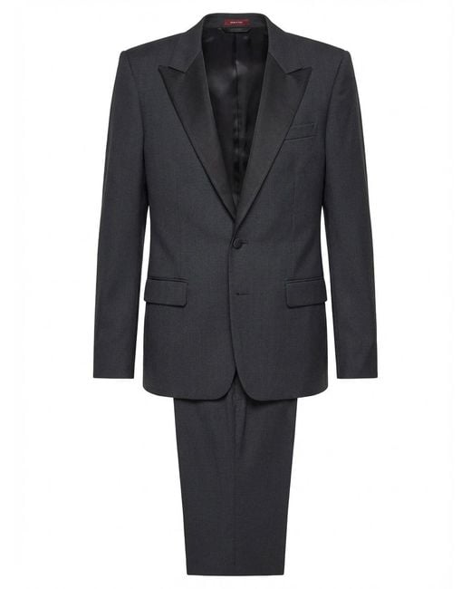 Gucci Black Two Piece Single Breasted Suit for men