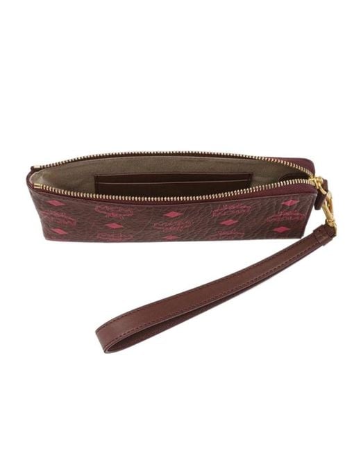 MCM Red Ottomar Travel Pouch for men