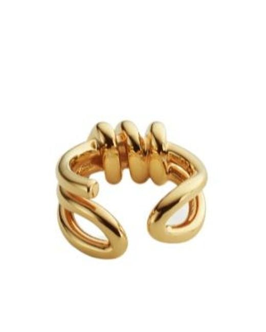 MM6 by Maison Margiela Metallic Knotted Ring